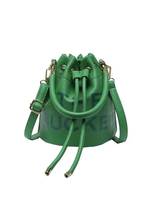Bestto The Bucket Bag Print Chic Large Smooth Faux Bag