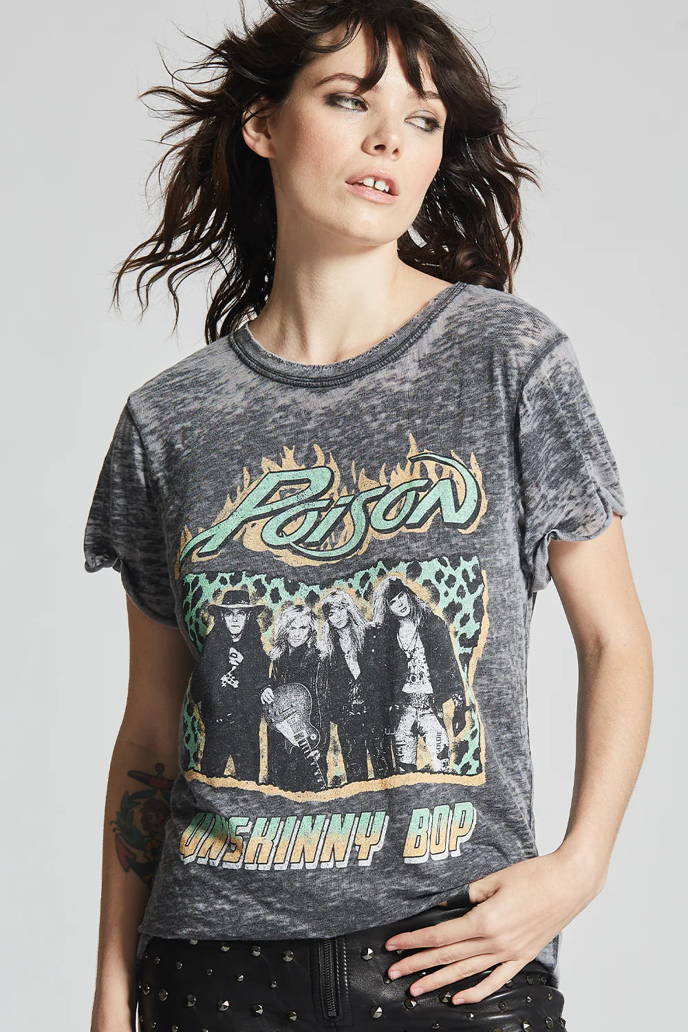 Recycled Karma Poison "Unskinny Bop" Vintage Washed Tee