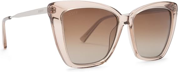 DIFF Becky IV Cat Eye Sunglasses for Women UV400 Protection, Oversized Designer Eyewear