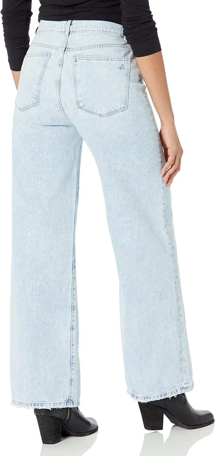 DL1961 High Rise Light Wash Hepburn Wide Leg