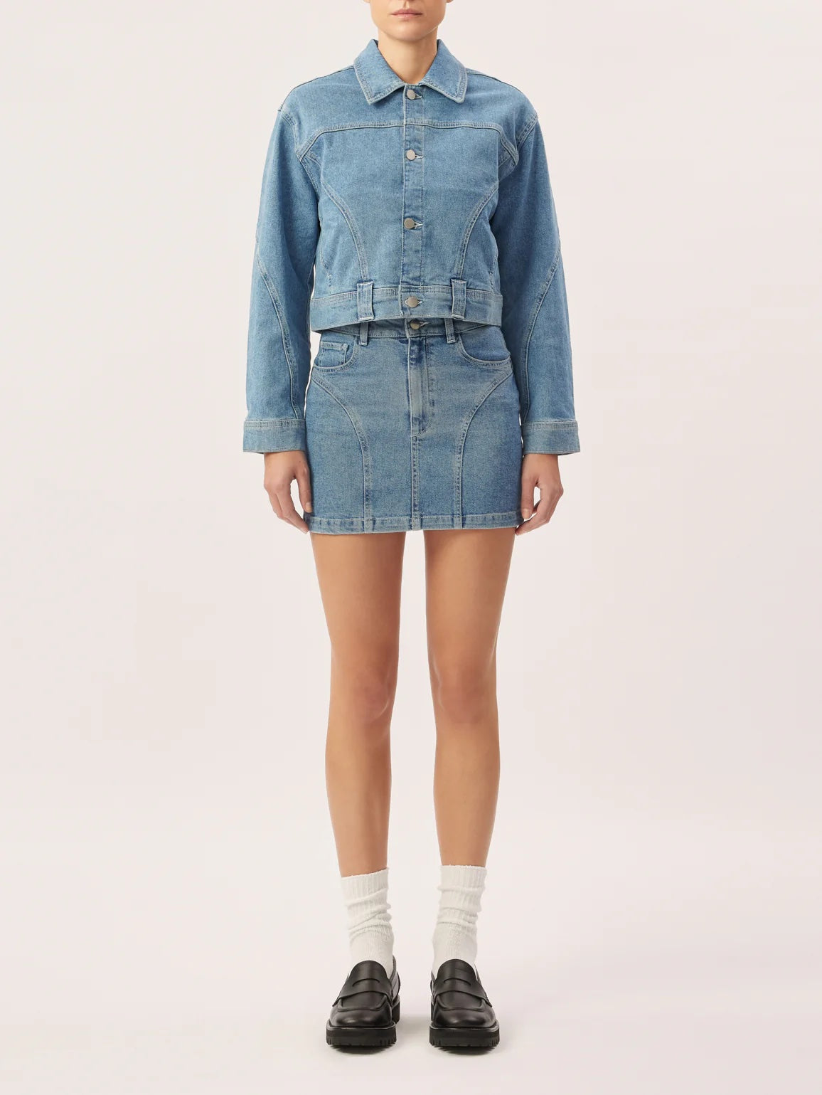 DL 1961 Tilda Shirt Jacket Color Droplet
