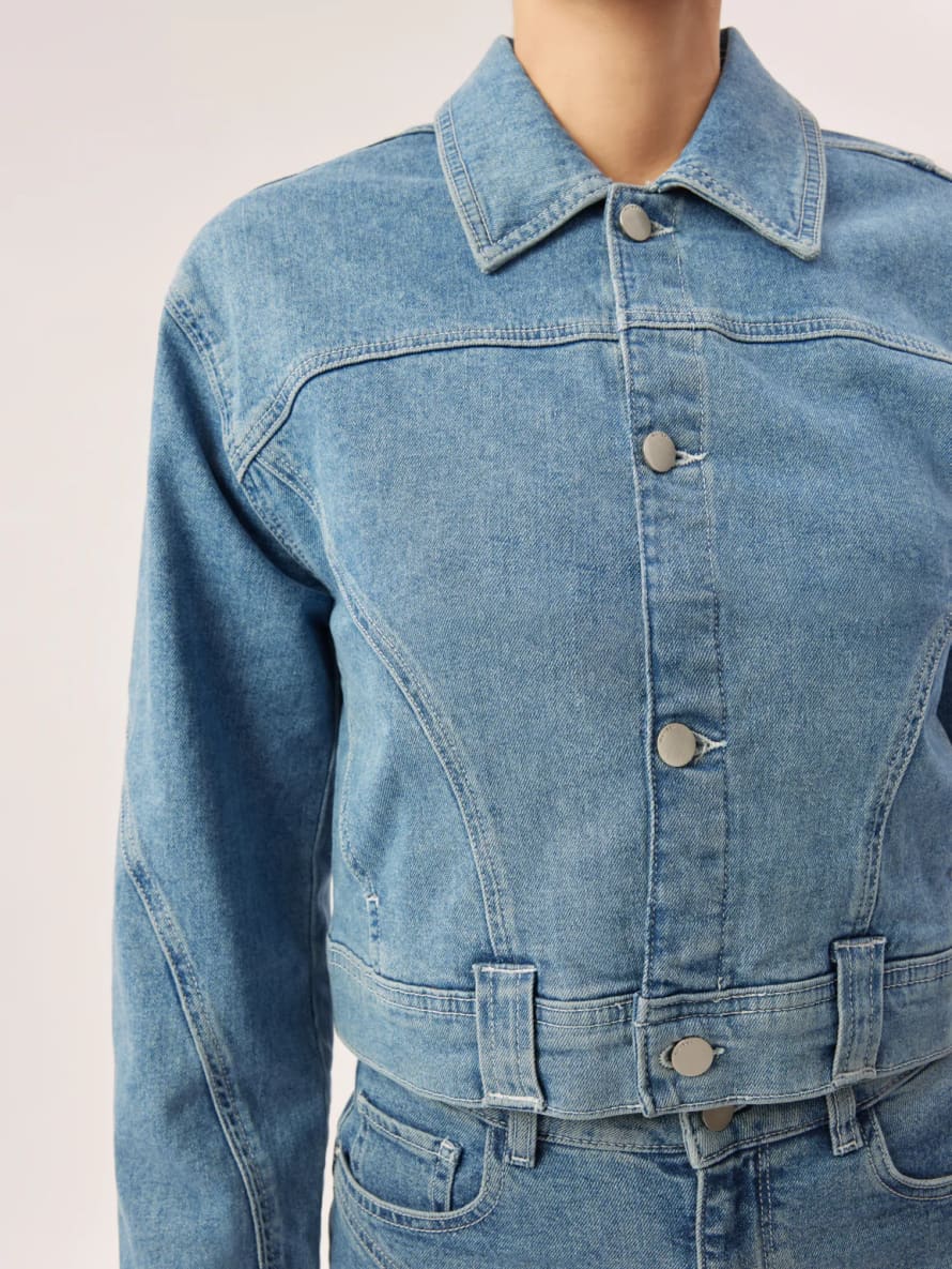 DL 1961 Tilda Shirt Jacket Color Droplet