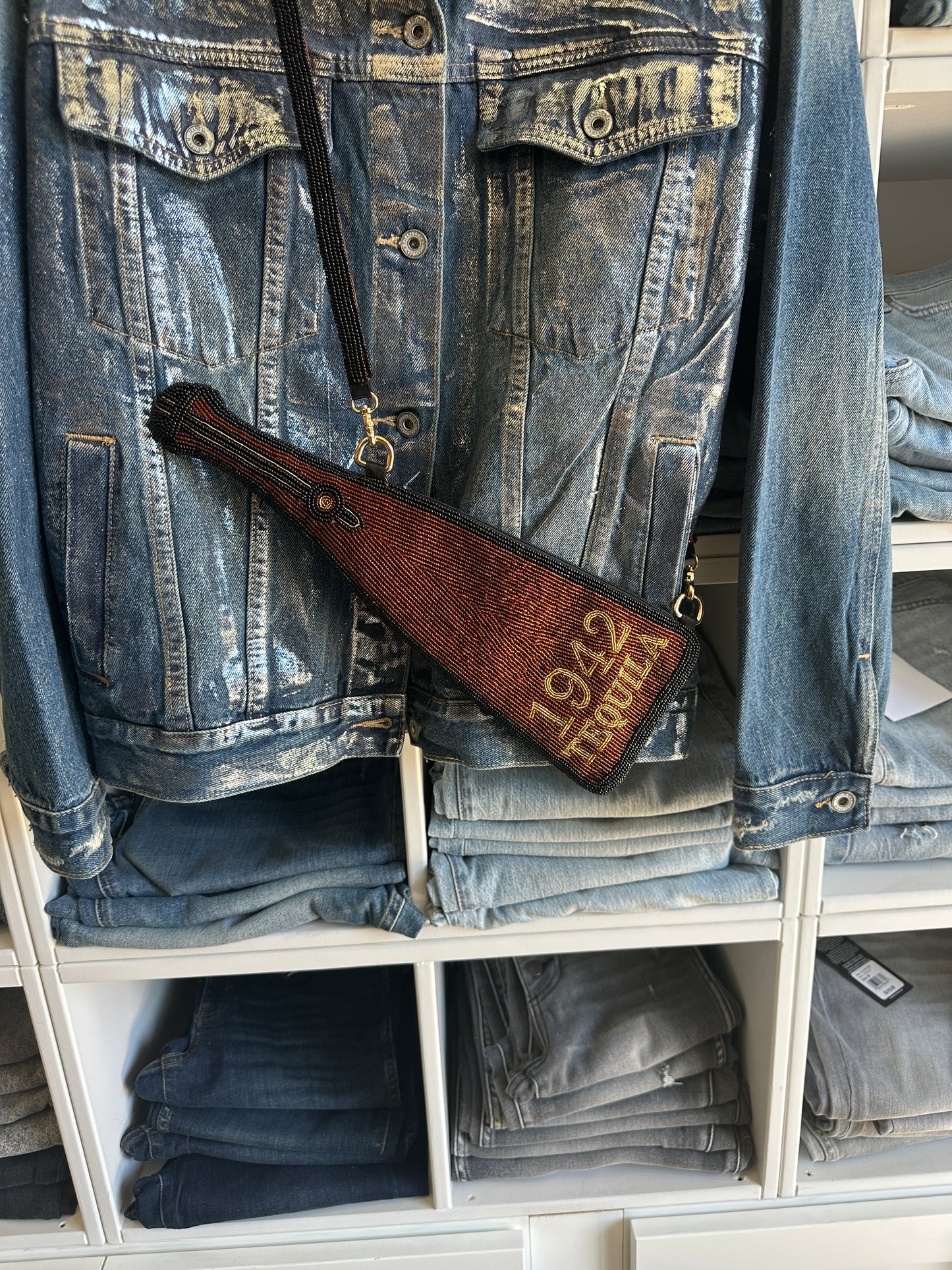 Tiana NY Tequila Bottle Crossbody Bag