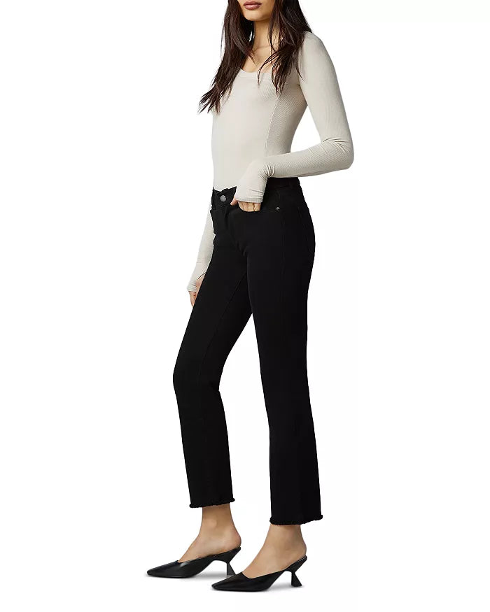 DL 1961 Mara Straight Mid-Rise Black
