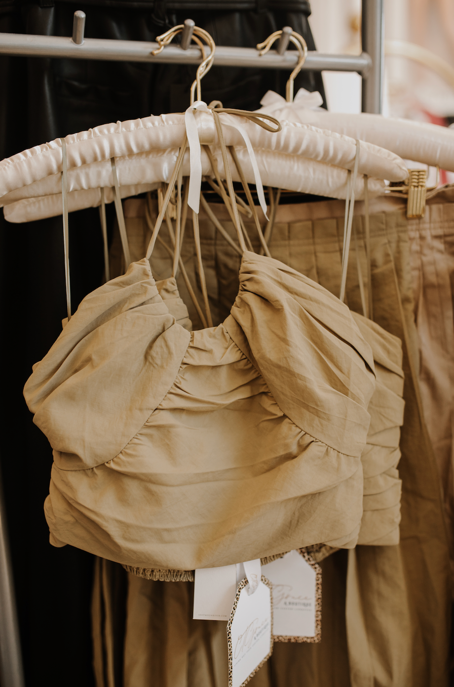 Picture of the Moon River Sleeveless Spaghetti Strap Crop Top - CT Grace