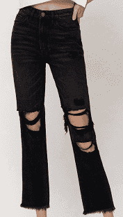 Flying Monkey High Rise Straight Black