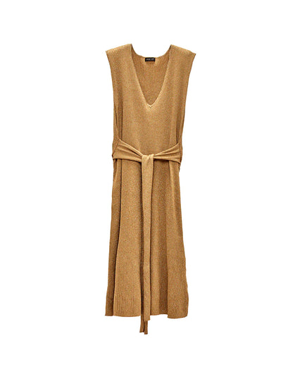 AS by DF Mare Knit Dress- Gold