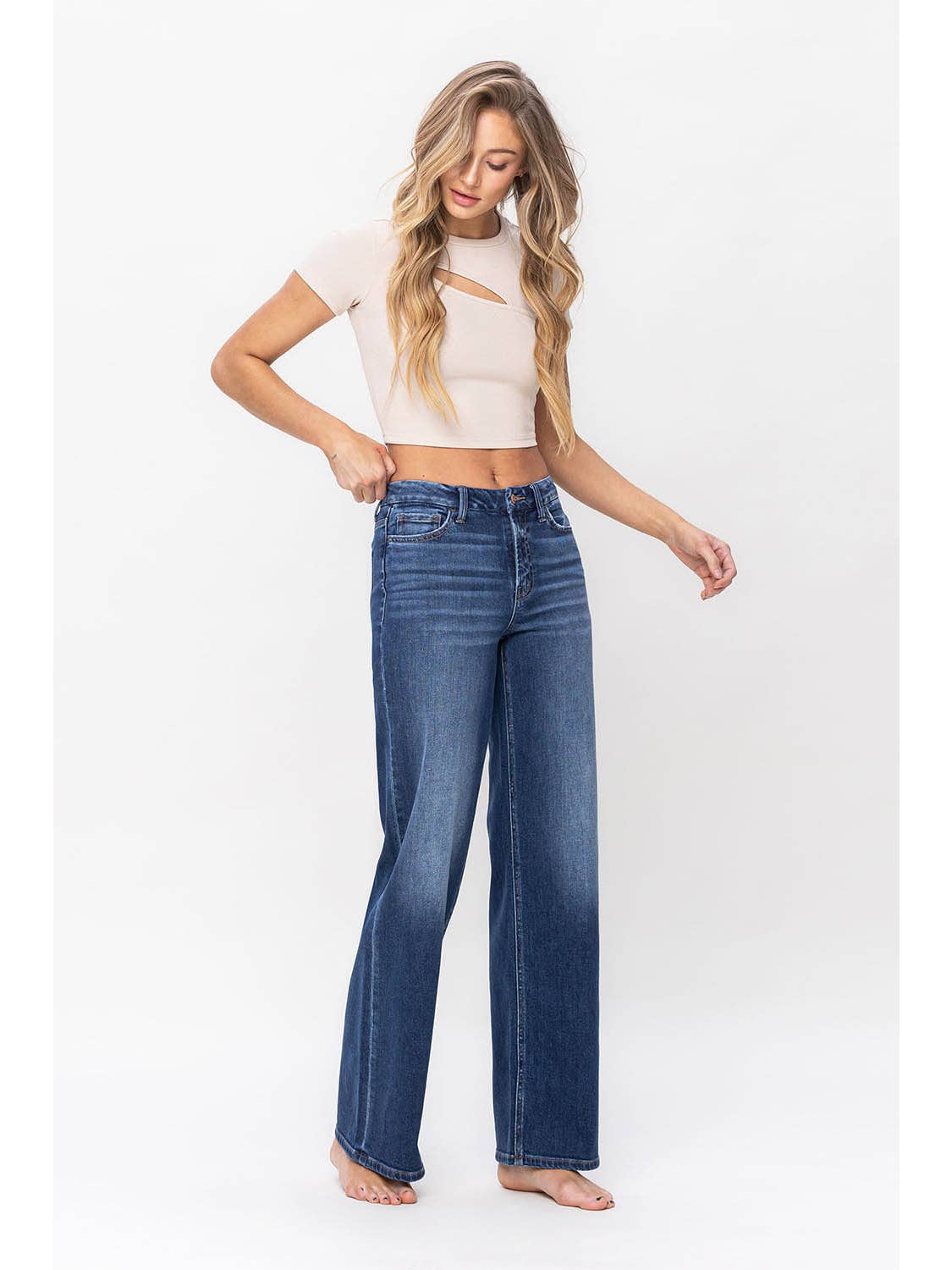 Flying MonkeyHigh Rise Loose Fit Jeans