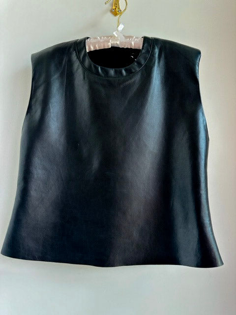 Picture of the ASbyDF Recycled Leather Tee Black - CT Grace