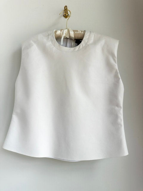 Picture of the ASbyDF Blaze White Leather Tee - CT Grace