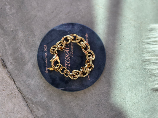 BE-JE Designs Pave and Gold Bracelet
