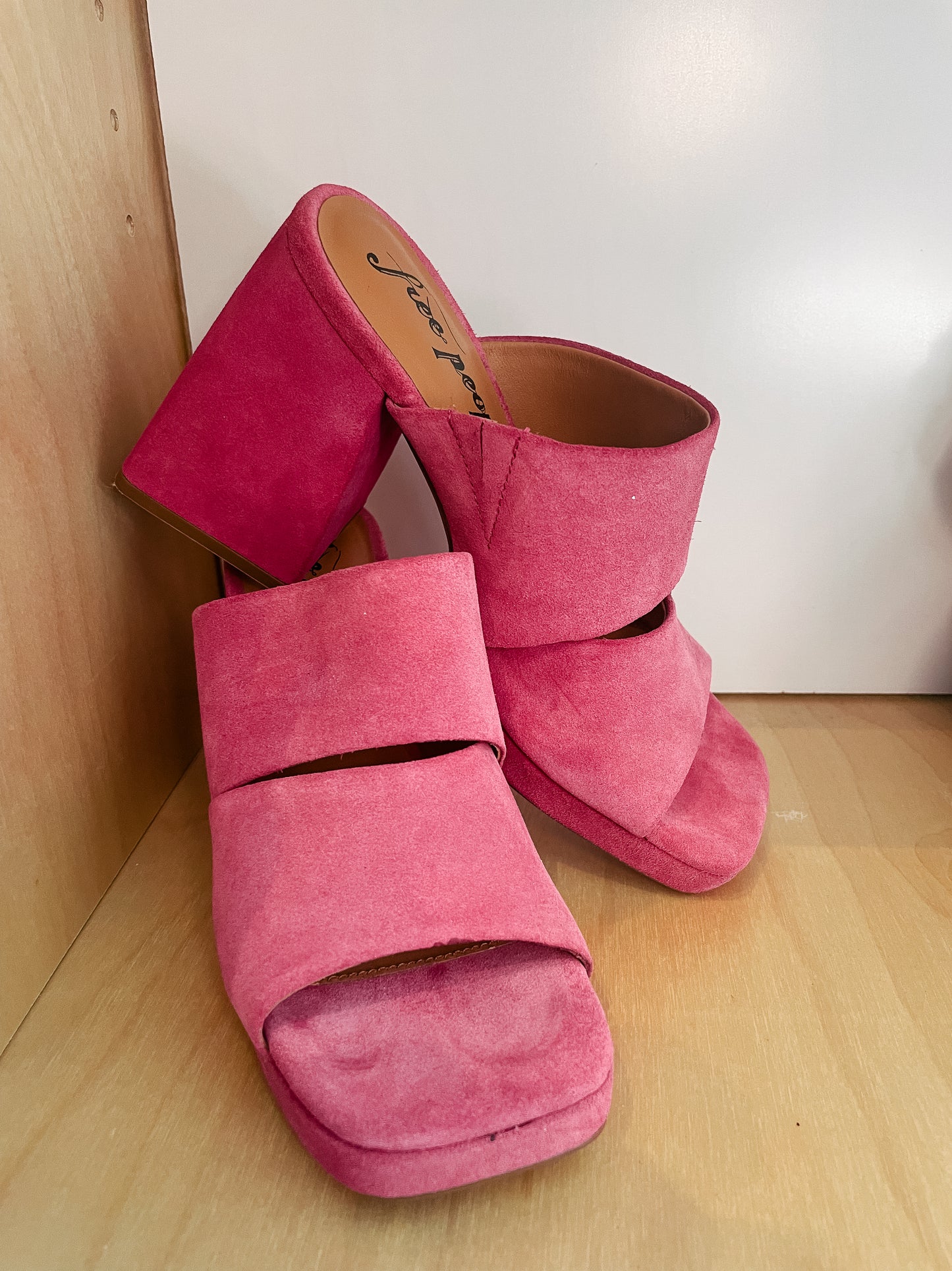 Free People Fuchsia Fantastic Platform Heels