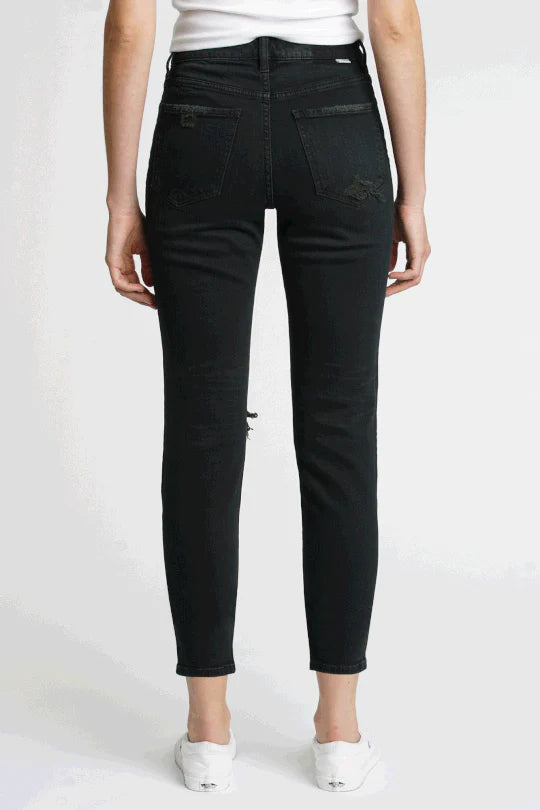Picture of the backside of the Daze Jeans The Original High Rise Mom - Black West Side - CT Grace