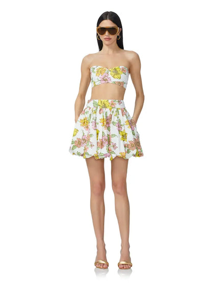 AFRM Bellamy Bandeau Top - Sunny Floral