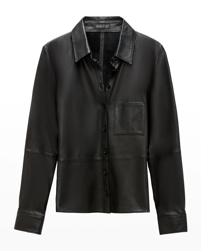 Picture of the ASbyDF Recycled Leather Blouse - CT Grace