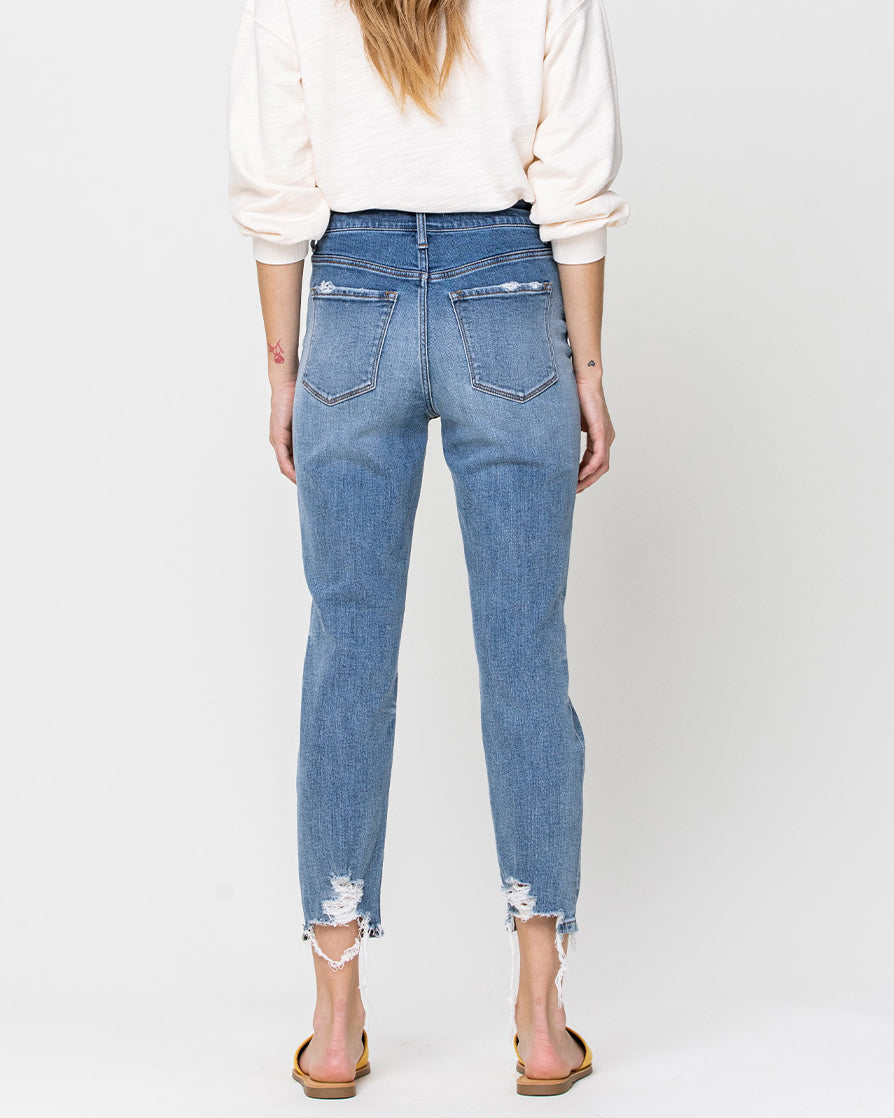 Back Picture of a model using the Flying Monkey Jeans Gleams - CT Grace