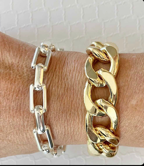 T's Accessories Gold Link Bracelet