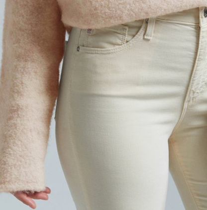 AG Jeans Farrah Skinny Pants -Cream Velvet